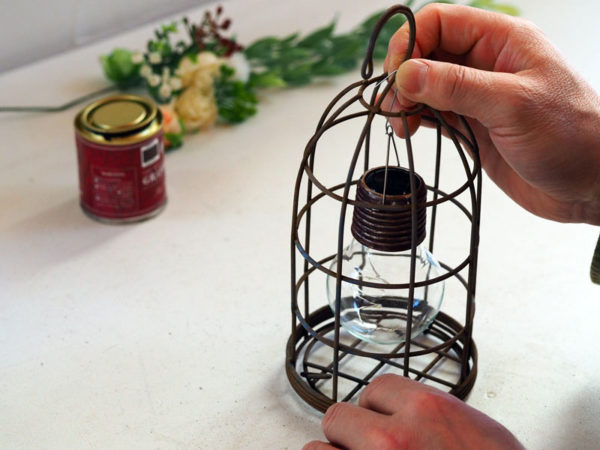 鳥かごライトDIY・作り方