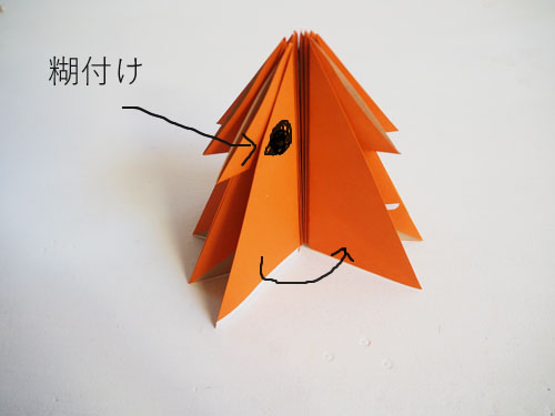 折り紙で作る立体クリスマスツリー・作り方