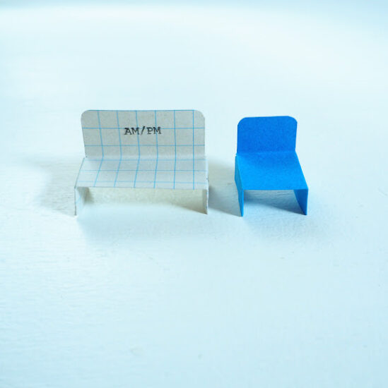 折り紙ベンチの作り方