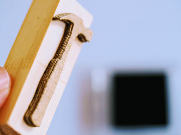 段ボールで手作りスタンプ