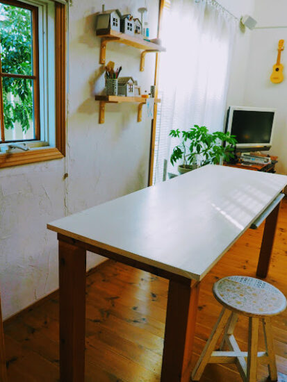 テーブルの高さ調整