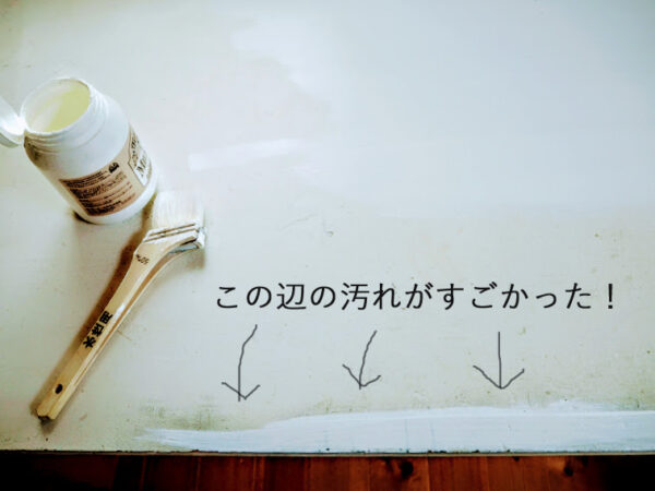 白ペンキを塗ったテーブルの保護