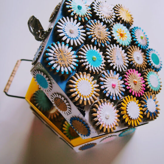 ひよ子のお菓子箱リメイク