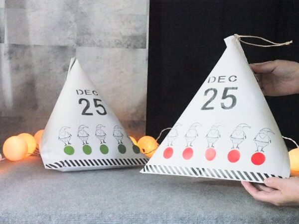 大きなテトラ型パッケージ作り方