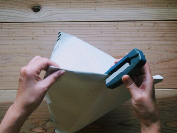 大きなテトラ型パッケージ作り方