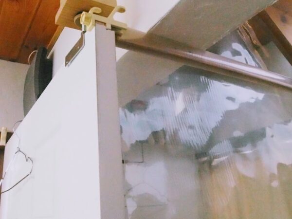 ビニールカーテンで防寒