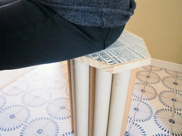 紙管を使った椅子の作り方