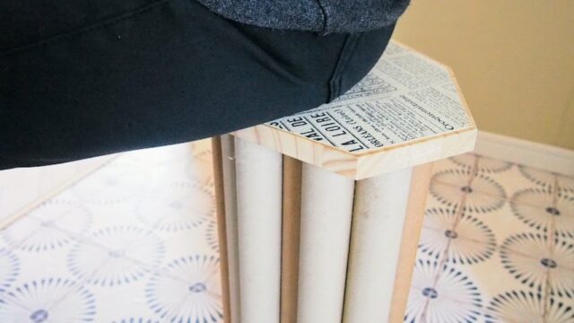 紙管を使った椅子の作り方