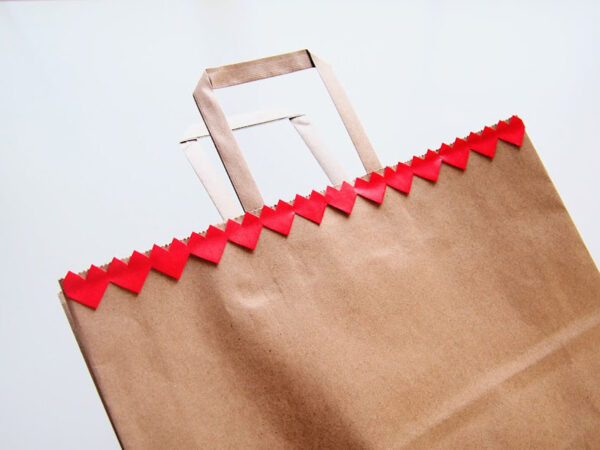 紙で作る連続ハート