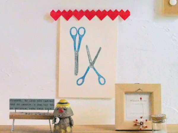 紙で作る連続ハート