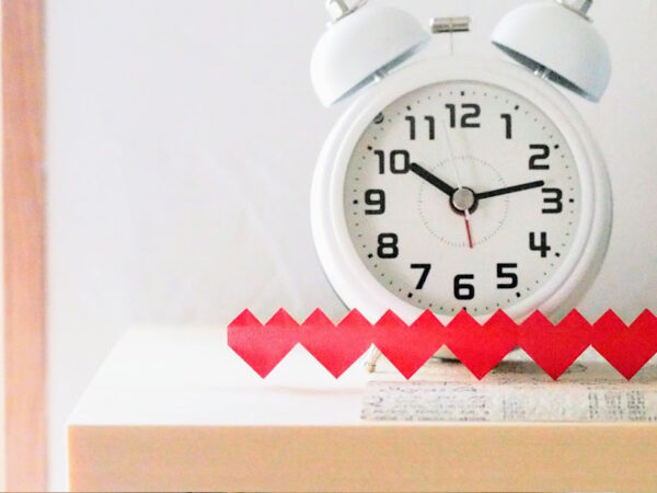 紙で作る連続ハート