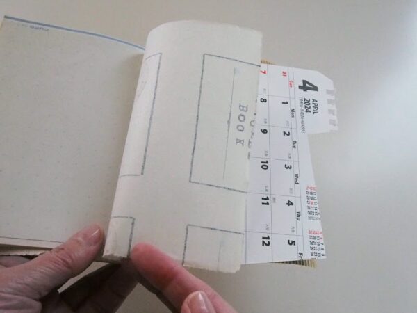 封筒再利用で作るノート