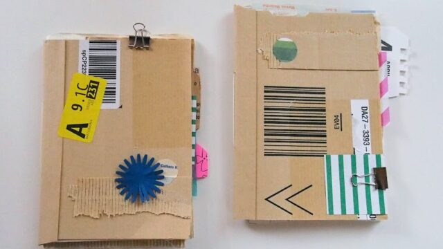 封筒再利用で作るノート