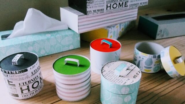 丸い箱(ラウンドボックス）の簡単な作り方