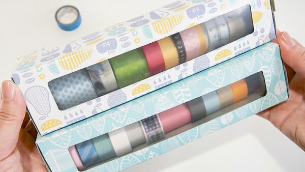 ティッシュの箱を使ったマステ収納BOXの作り方