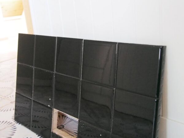 目地無しでタイル貼り