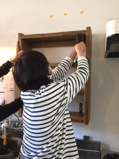 足場板で作る棚