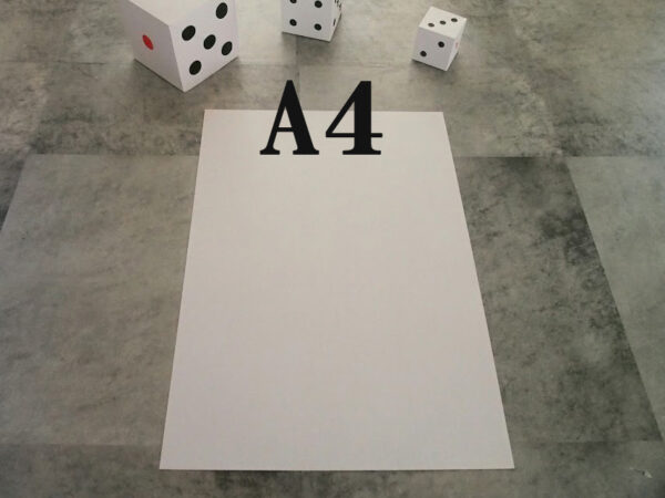 A4用紙を使ったサイコロの作り方