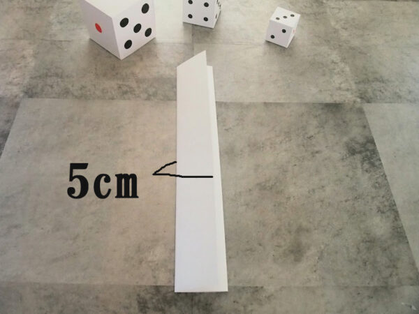 A4用紙を使ったサイコロの作り方