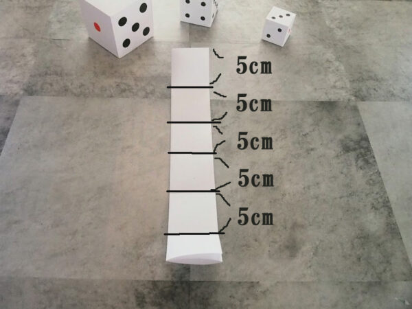A4用紙を使ったサイコロの作り方