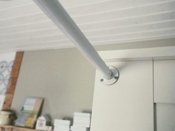 カーテンで間仕切り