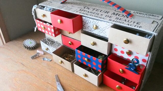 ティッシュの空き箱工作