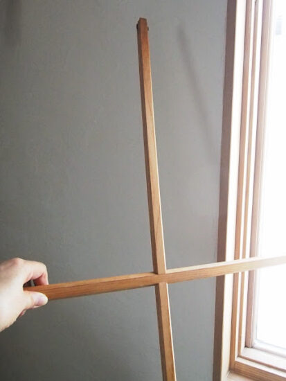 DIYで格子窓作ってみた