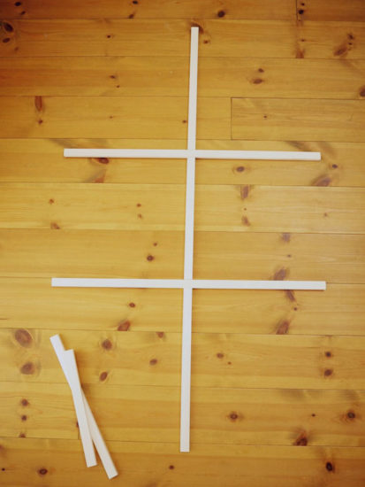 DIYで格子窓作ってみた