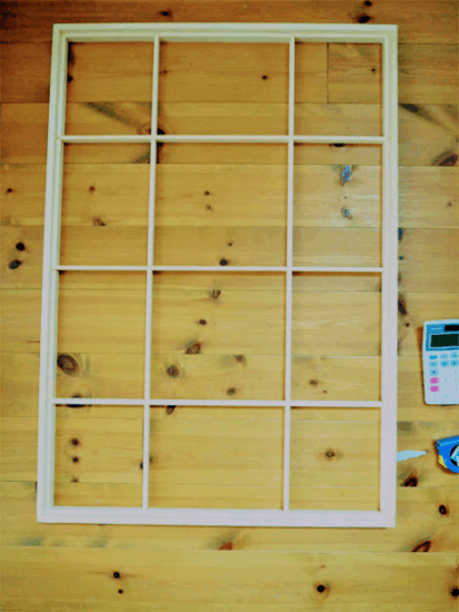 DIYで格子窓作ってみた