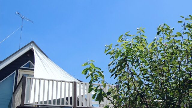 日よけシェードの強風対策