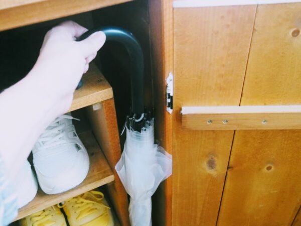 傘どこに収納する?