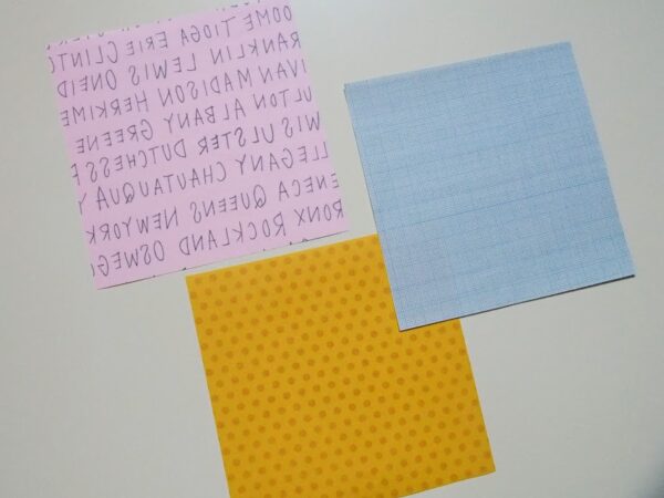 折り紙3枚で完成するポケット付き紙ものファイルの作り方