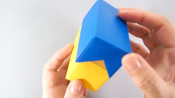 折り紙でフタ付箱の作り方