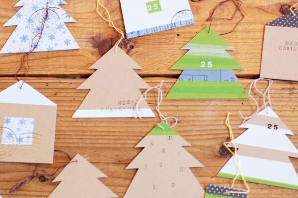 厚紙で作るクリスマスオーナメント