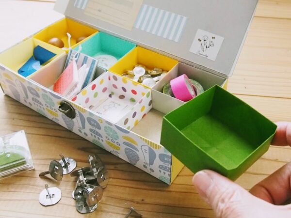 手作りお道具箱の仕切りアイデア